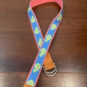 gu vintage retro talbots Lemon Pattern Belt xs